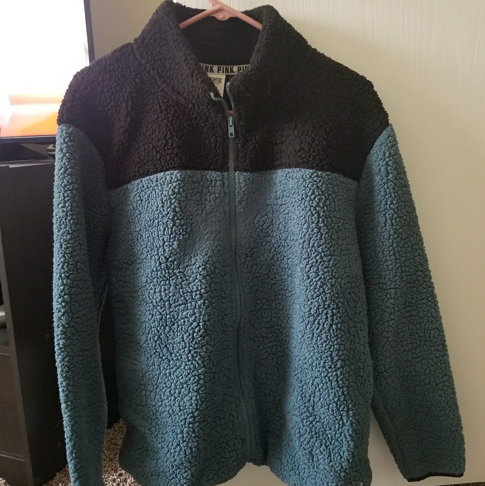 PINK Sherpa Zip-up